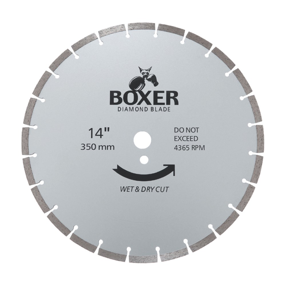 AUSTSAW / BOXER - 350MM (14IN) DIAMOND BLADE SEGMENTED - 25.4/20MM BORE